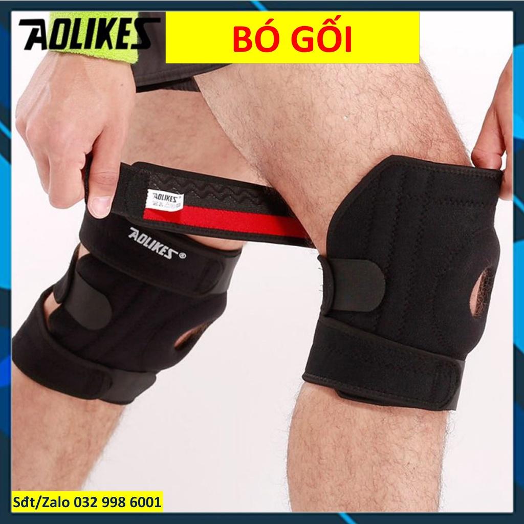 Bó gối thể thao có nẹp Băng gối thể thao Bảo vệ đầu gối chính hãng Aolikes 7618 7912 7915 7908 7907 7909 yeah