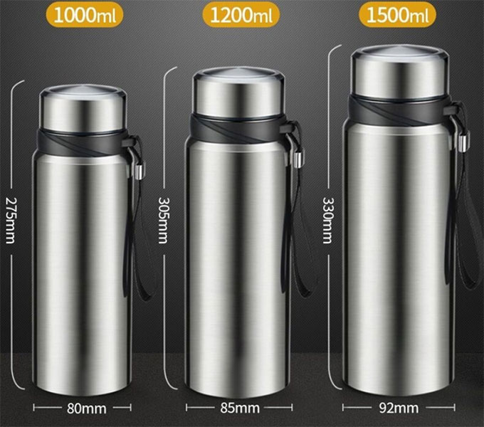 Bình Giữ Nhiệt Inox 304 1200ml Giữ Nhiệt Trên 8H HL-1L2S01