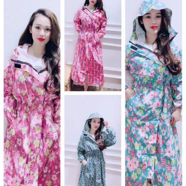 Áo mưa vải dù măng tô 1 lớp