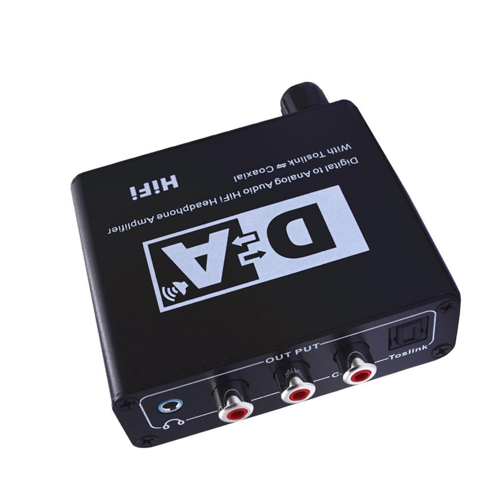 Digital Optical Coaxial  to Analog Audio HiFi Amplifier 3.5mm