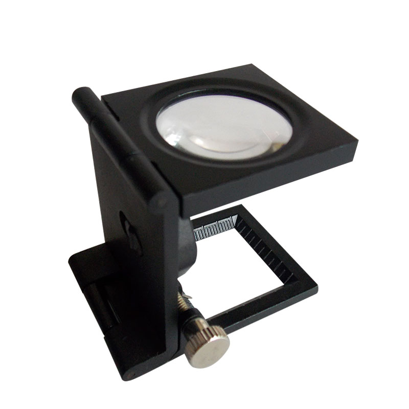 Kính lúp 10X để bàn có đèn, có thước đo hỗ trợ sửa chữa máy đồng hồ, chi tiết linh kiện điện tử