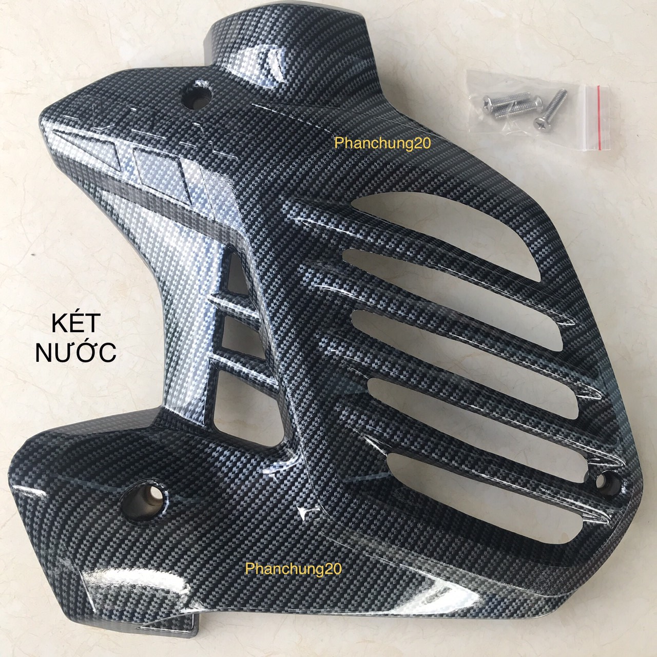 ỐP KÉT NƯỚC  DÙNG CHO ĐỜI XE NVX 2017 2018 2019 2020  CACBON