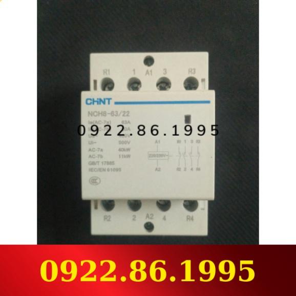 HàngNeW Khởi động từ CHINT NCH8 220V 63A 4NO/2NO+2NC mới