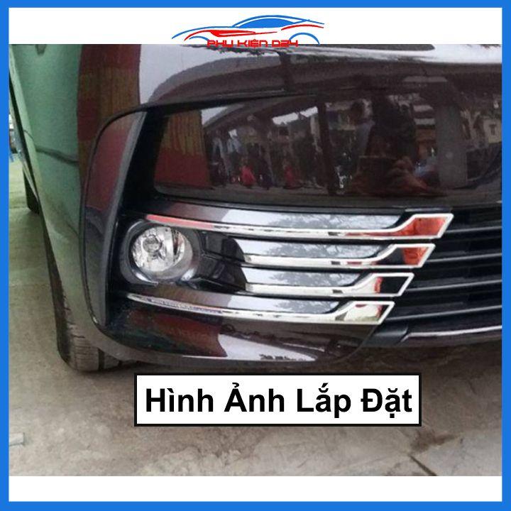 Ốp viền đèn gầm trước Altis 2018-2019-2020 gồm 8 chi tiết mạ Crom chống trầy trang trí làm đẹp xe