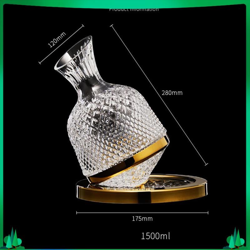 Decanter xoay 360 độ - bình đựng rót rượu vang cao cấp