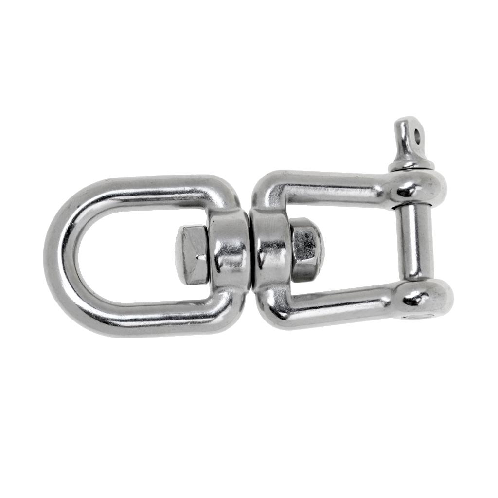6mm 8mm 2Pcs Marine Stainless Steel Boat Swing Shackle Connecting Jaw