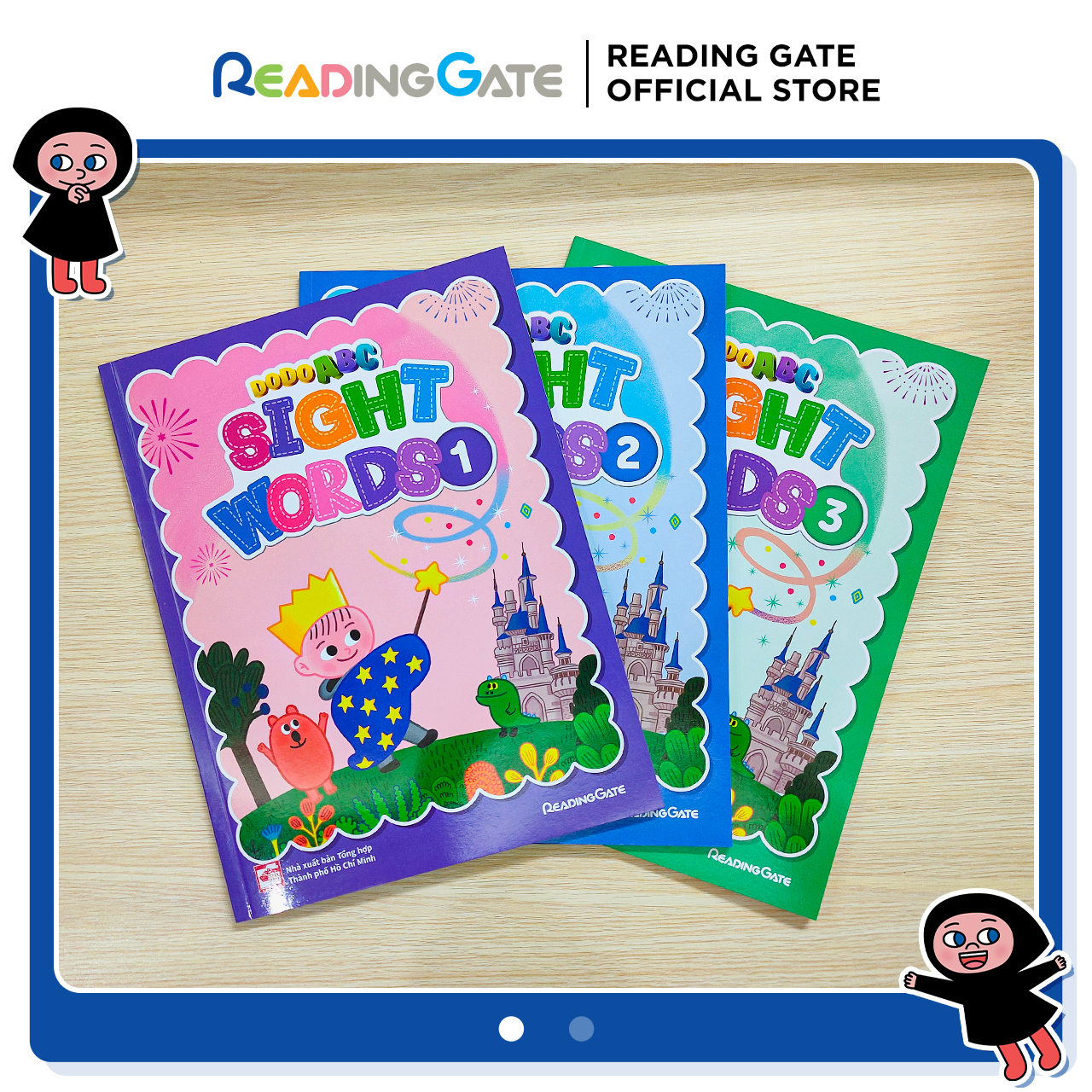 Combo 3 Quyển Sách DODO ABC WORKBOOK - SIGHT WORDS SET READING GATE Cho Bé Từ 5 Đến 8 Tuổi Học Từ Vựng Tiếng Anh