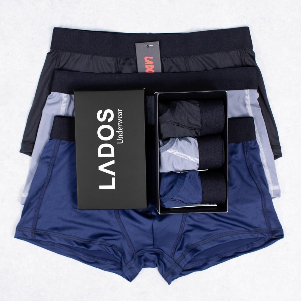 Quần Lót Nam Boxer Thun Lạnh Lados 4116 - Thun lụa co giãn, dai, thoáng mát, thấm hút mồ hôi tốt