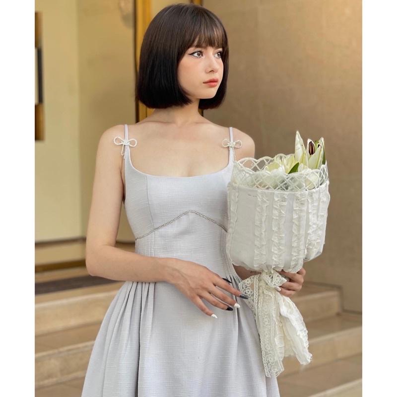 MOLLY DRESS  đầm dây nơ đá