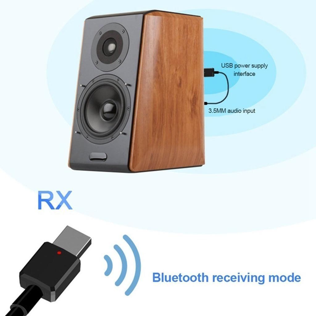 2in1 Mini Bluetooth v5.0  10m for PC Computer Support Windows 10 8.1
