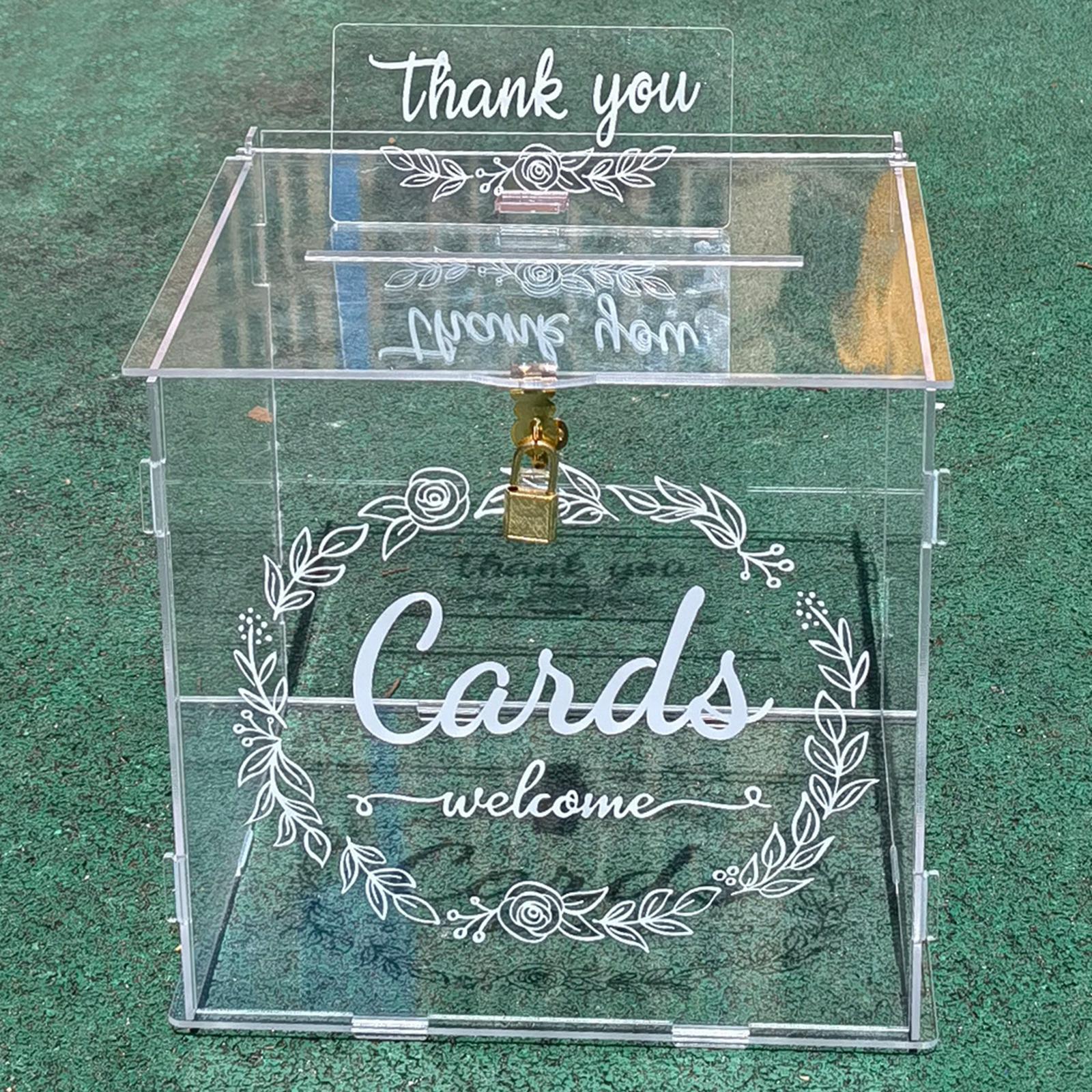 Acrylic Wedding Cards Box Decorations for Fall Wedding Reception Thanksgiving