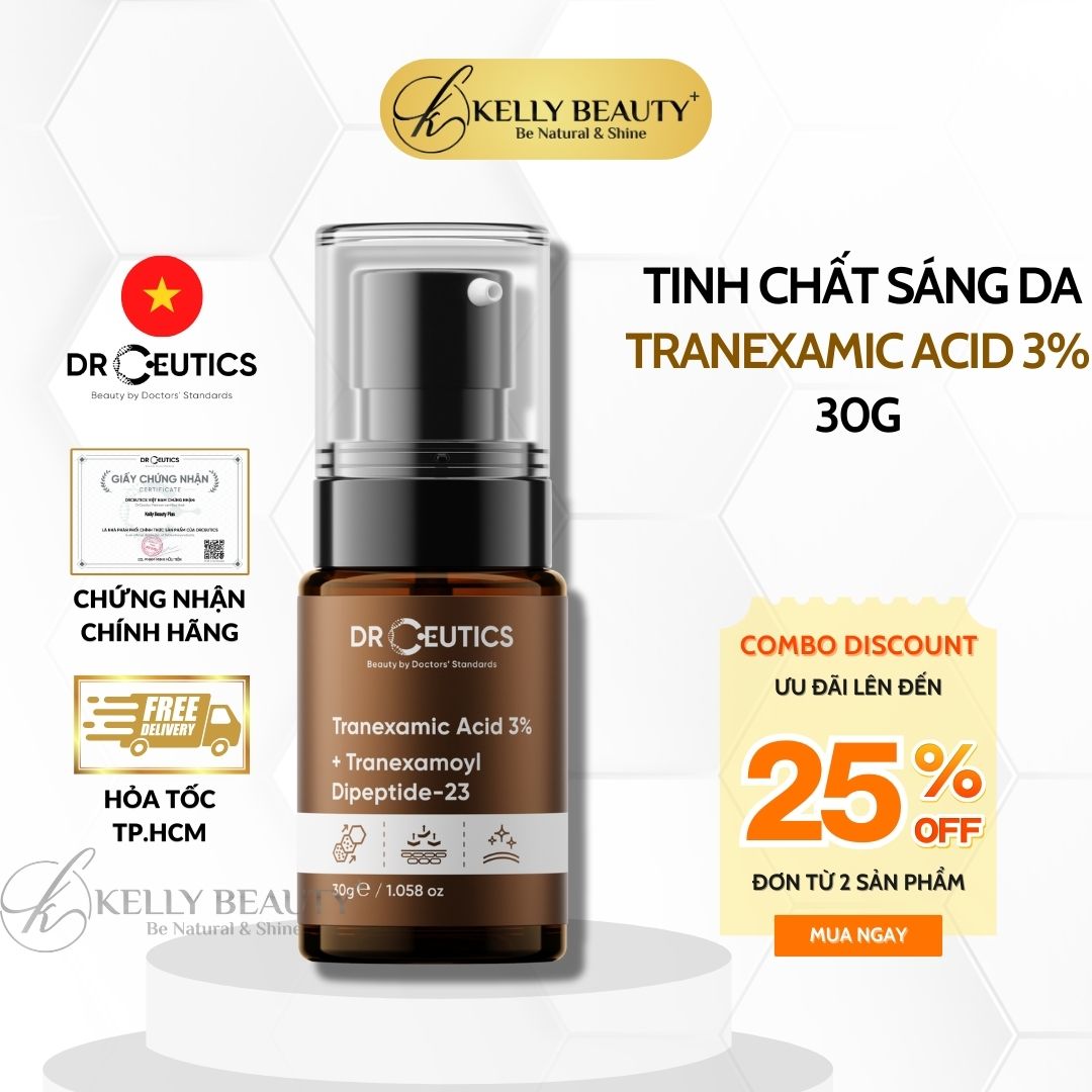 Serum Sáng Da Mờ Sạm Nám Drceutics Tranexamic Acid 3 Tranexamoyl Dipeptide - 23 Kelly Beauty
