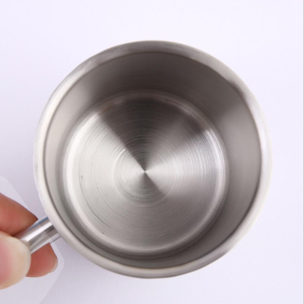 Set of 2, Stainless Steel 7.4 Ounce Mug Kid's Water Tea Coffee Insulated Cup