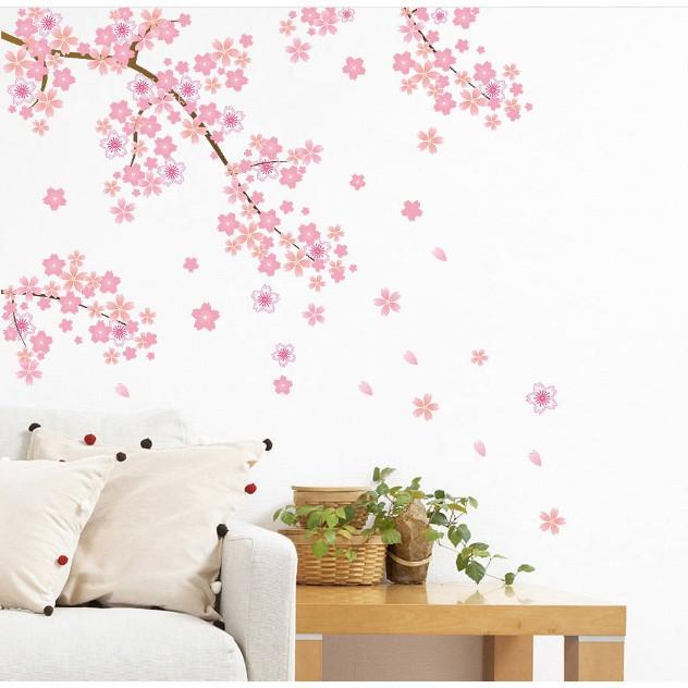Decal trang trí tường - Hoa Nhí Hồng Dâu
