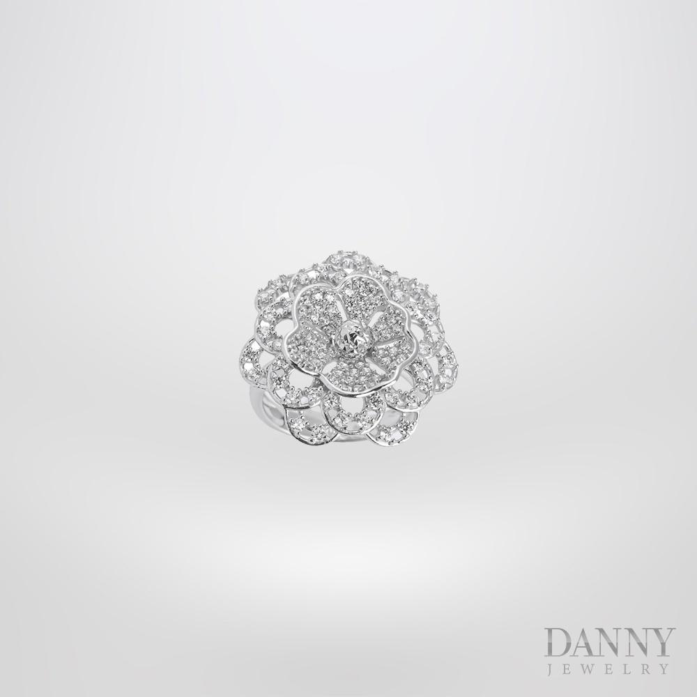 Nhẫn Nữ Bạc 925 Danny Jewelry Xi Bạch Kim Đính Đá CZ KI4GZ002