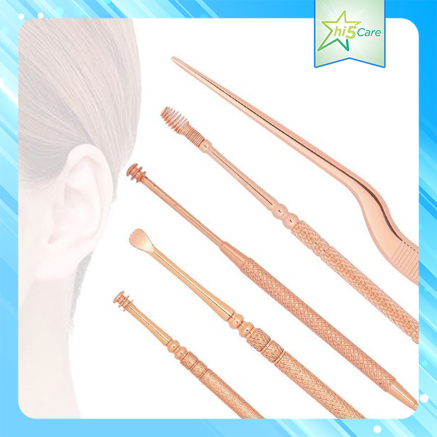 Bộ lấy ráy tai, dụng cụ lấy ráy tai 7 món có đèn soi bên trong tai