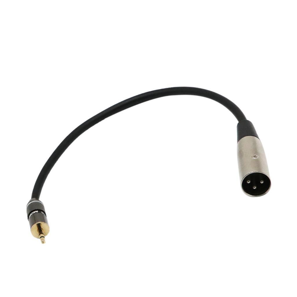 2 Pieces 3.5mm TRS to XLR Male Adapter Cable  - Male to Male Stereo XLR Adapter to 3.5mm 1/8'' TRS Auxiliary AUX Headphone Audio Jack Plug Converter Wire Cord