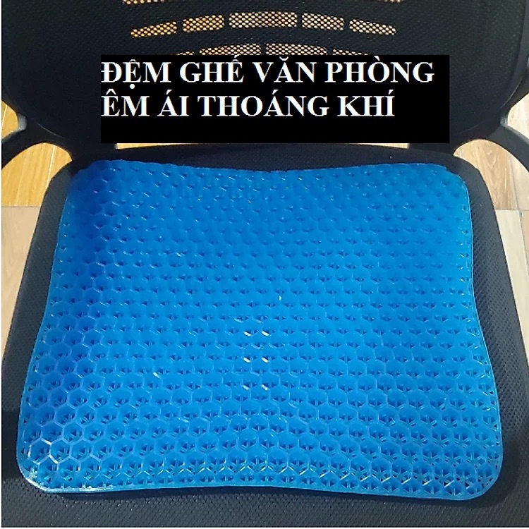 Đệm Ngồi tổ ông silicon 2 Lớp 3D Thoáng Khí, Nệm Ngồi Ghế Văn Phòng, ô tô GD633-DemToOng