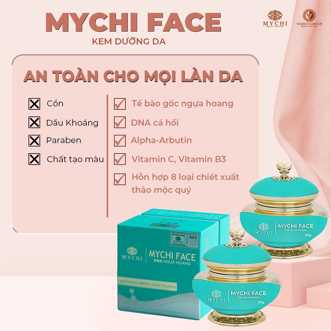 (Tặng kem body Mychi 235k) 2h Kem dưỡng da mặt Mychi Face