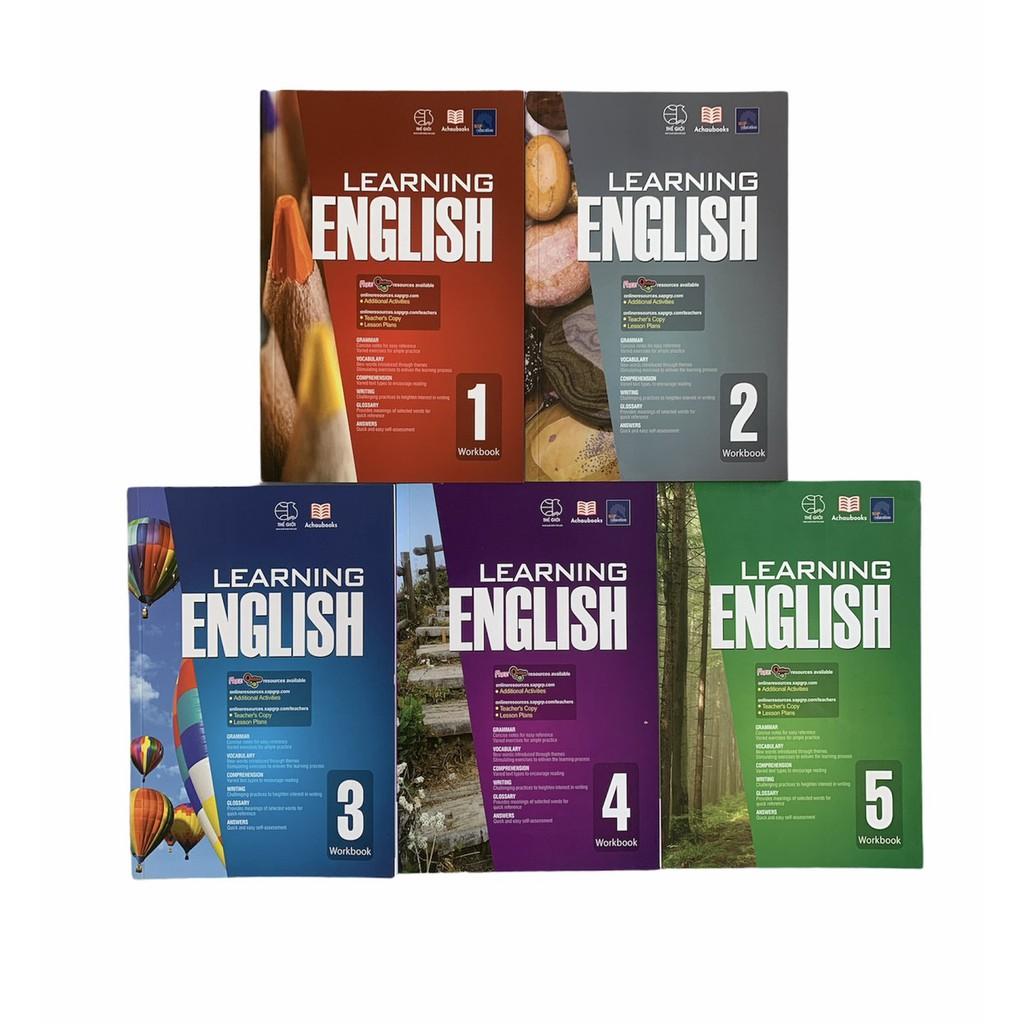 Sách Learning english Á Châu Books học tiếng anh ( Bộ 5 cuốn, 6 - 13 tuổi )