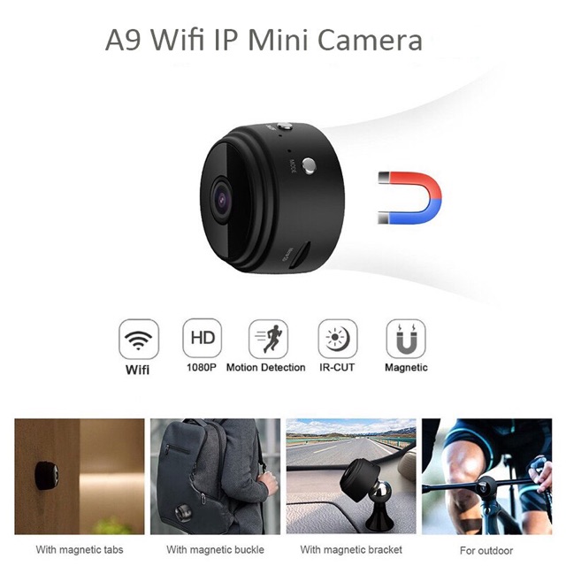 Hình ảnh Camera Mini A9 Pro Hành Trình IP Camera FullHD 1080P WiFi Không Dây HD Quan Sát Ban Đêm IR Camera An Ninh Gia Đình Quan Sát Từ Xa