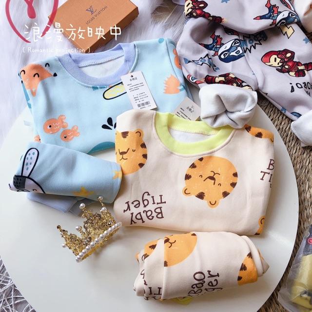BỘ NỈ BÔNG HÀNG LOẠI 1 CHO BÉ TRAI /BÉ GÁI