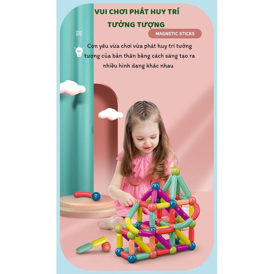 ĐỒ CHƠI GHÉP HÌNH NAM CHÂM CHO BÉ YÊU MAGNETIC STICKS