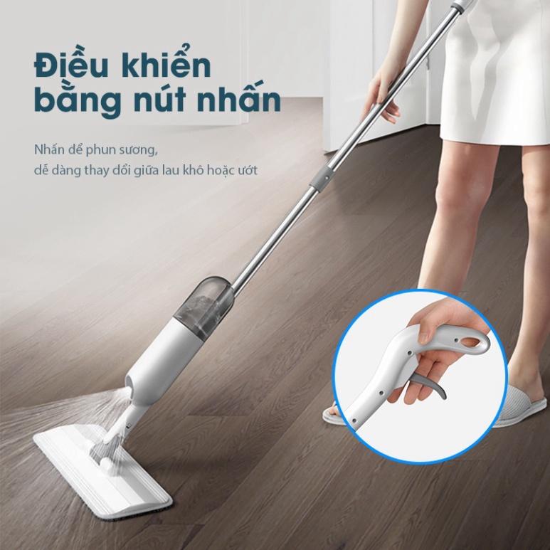 Cây lau nhà phun sương đa năng SAMONO SCM001 - đầu xoay 360 độ linh động - hai cơ chế lau khô ướt - Hàng chính hãng