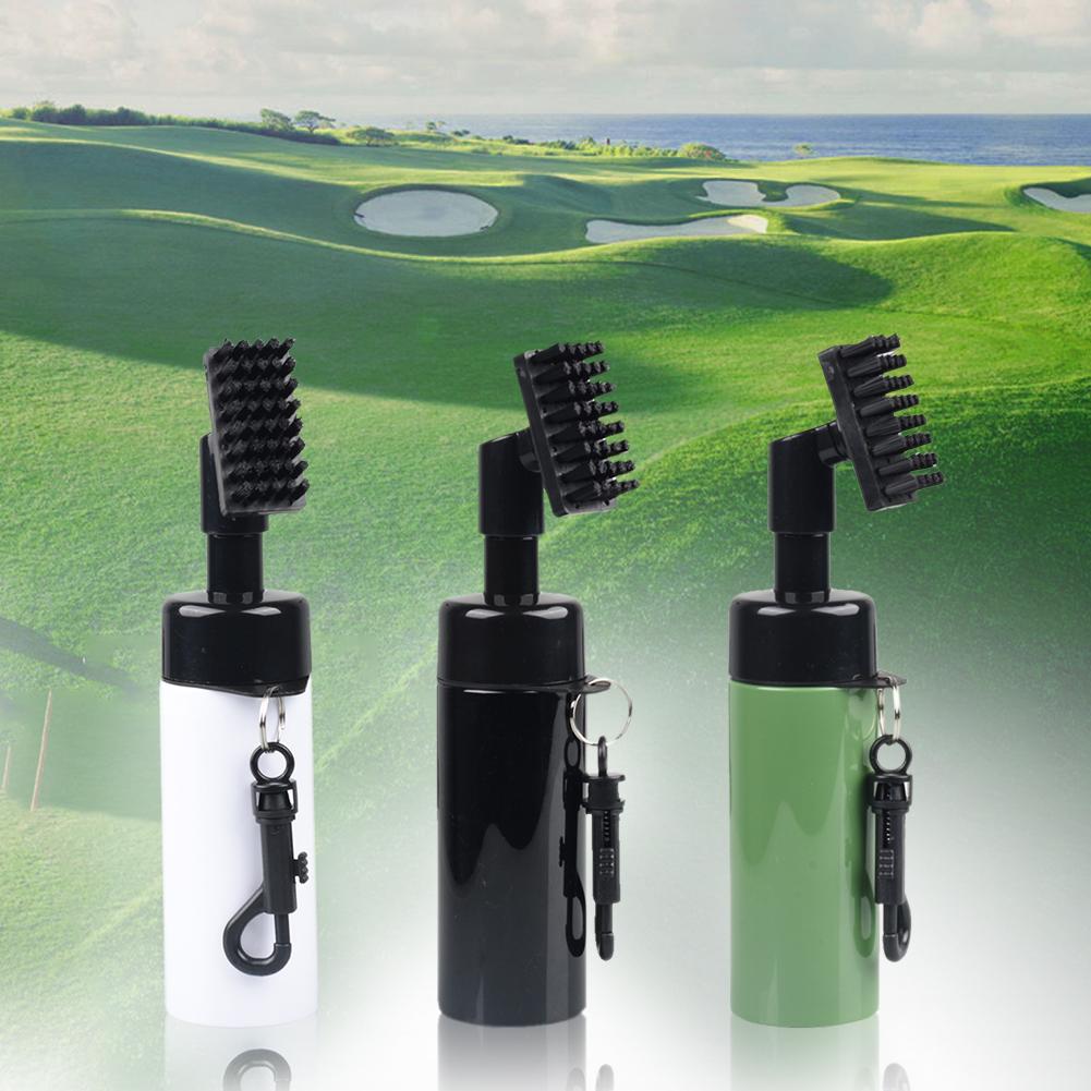 Nhựa làm sạch golf bình xịt bình nhẹ loại máy ép golf club club brash với khóa phụ kiện thể thao chống rò rỉ Color: Black