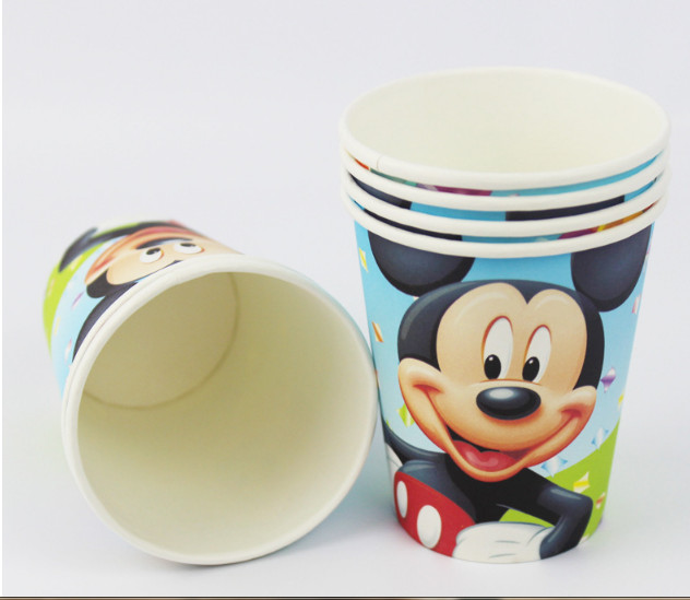 Set trang trí sinh nhật 16 món đầy đủ cho bé chủ đề Mickey màu xanh