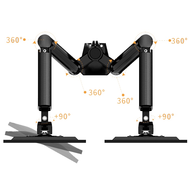 Giá Treo 2 Màn Hình Máy Tính Kaloc DS90-2 Lắp Cho Màn Hình PC 17 inch - 35 inch Hàng Nhập Khẩu