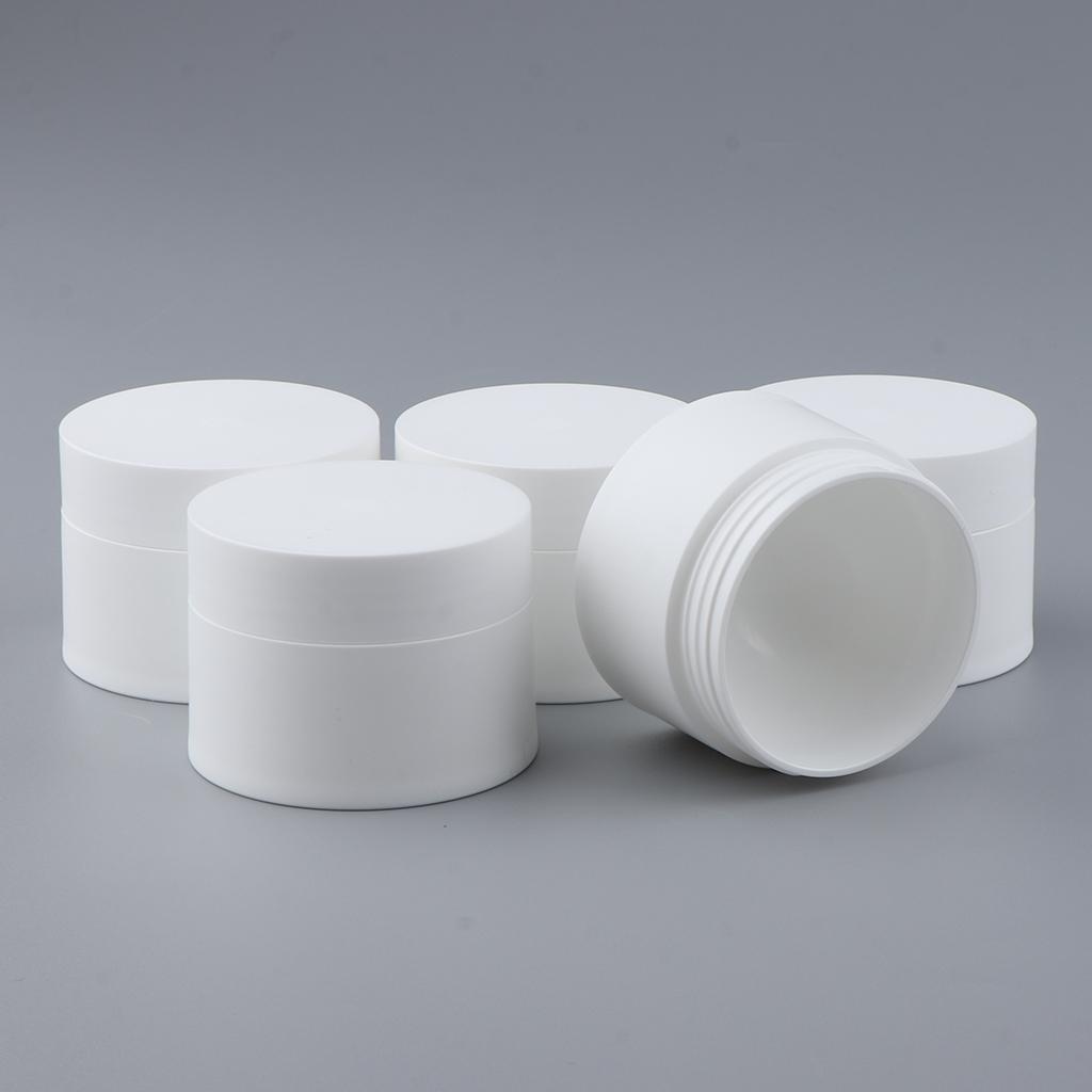 5Pcs/pack Portable Empty Plastic Cosmetic Cream Jars Pots Refillable Makeup Containers