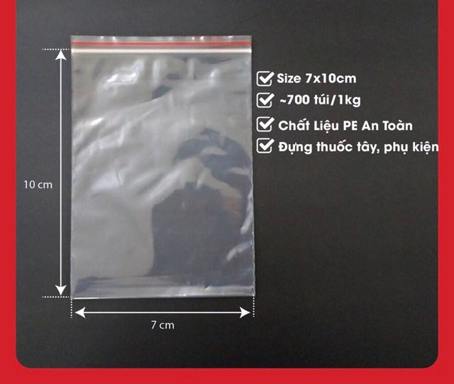 1kg túi zipper chỉ đỏ