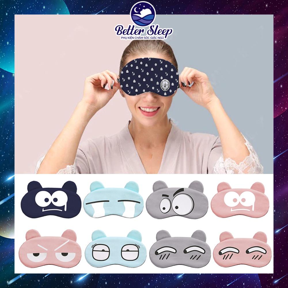 Bịt Mắt Ngủ Hoạ Tiết Ngộ Nghĩnh Có Chứa Túi Gel Làm Mát Vải Polyester– #17 #BMNBS05