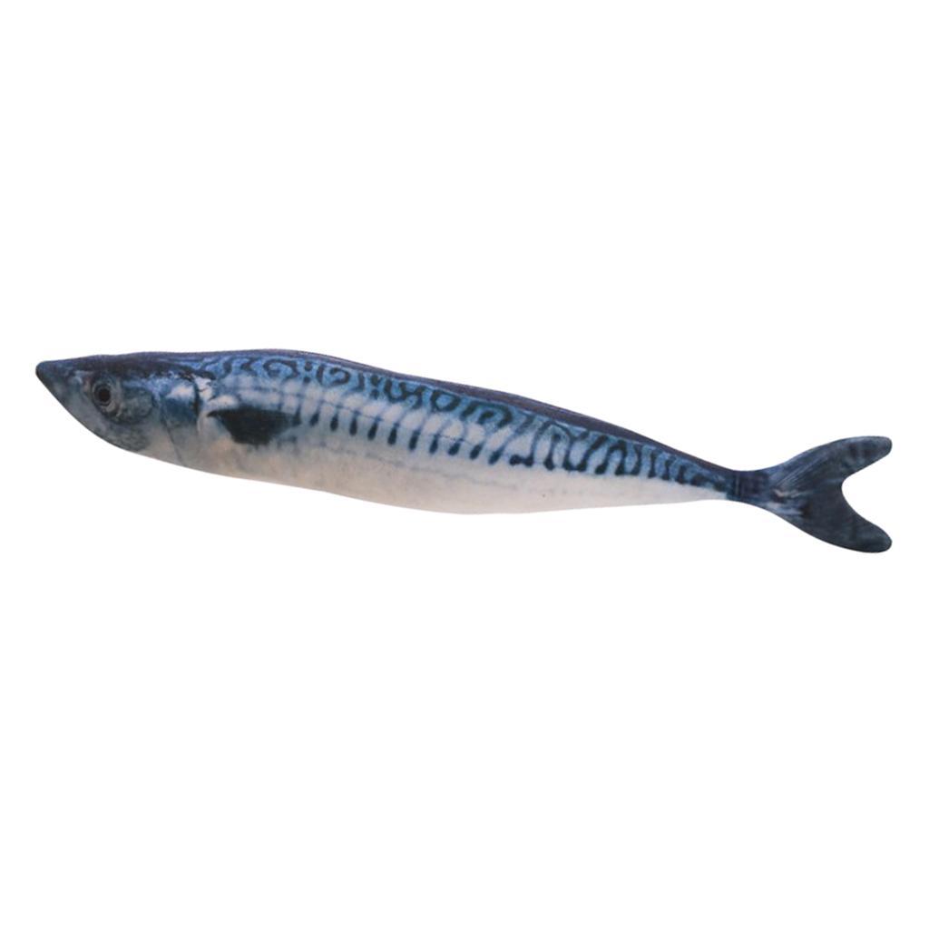 3-4pack Cat Wagging Fish Realistic Plush Toy Simulation Catnip Gift Style_E
