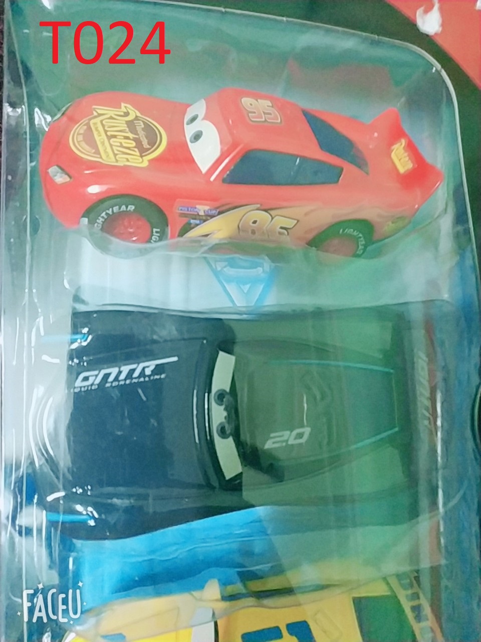 Set 4 xe ô tô mcqueen dễ thương mở được cửa đồ chơi an toàn cho bé