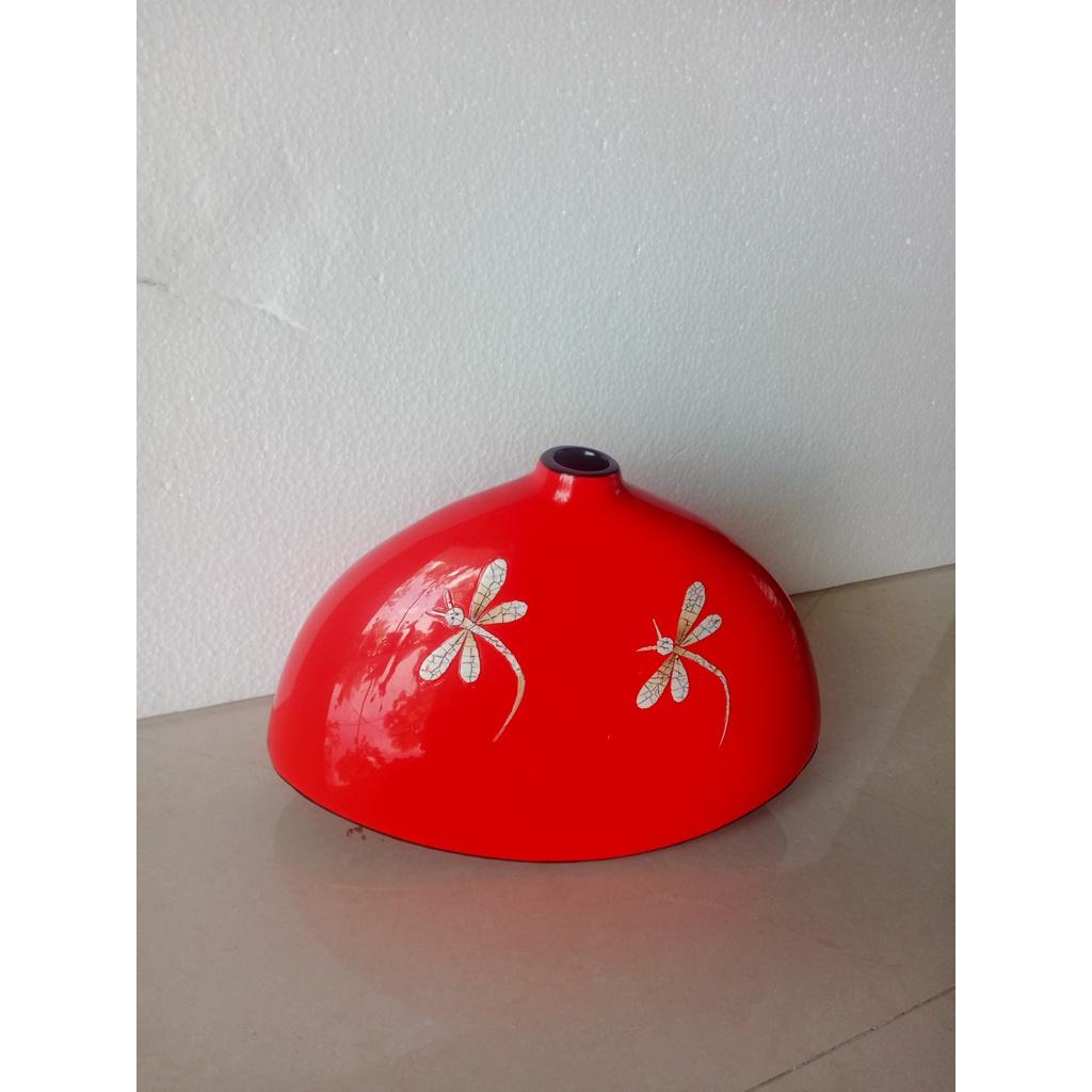 Bình hoa sơn mài Thanh Bình Lê 16.5x24 cm kiểu lạ mắt cắm hoa, trang trí nhà cửa, văn phòng, kệ tủ, làm quà tặng ý nghĩa