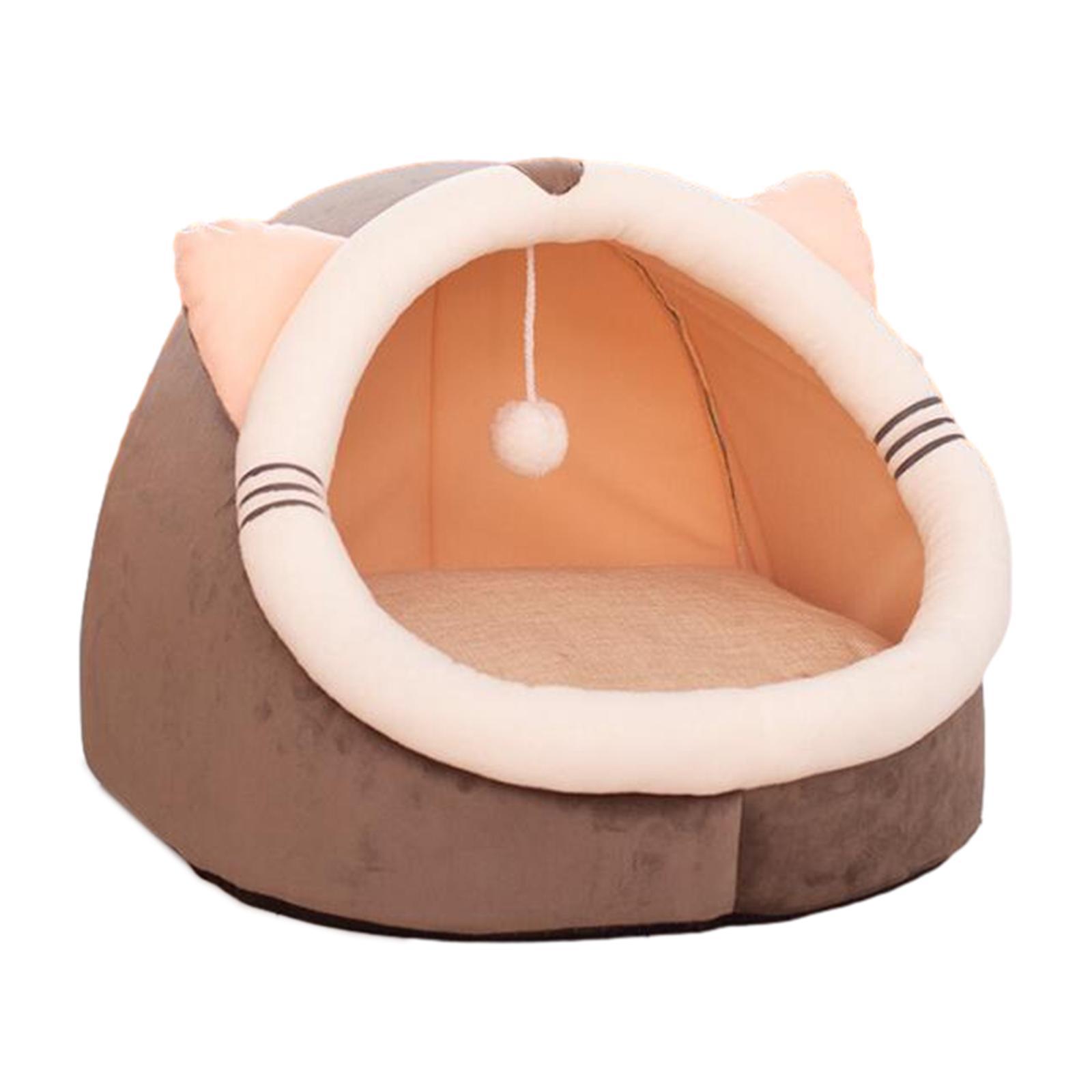 Cat Bed with Interactive Ball Pet Bed for Outdoor Cats and Small Dogs Indoor