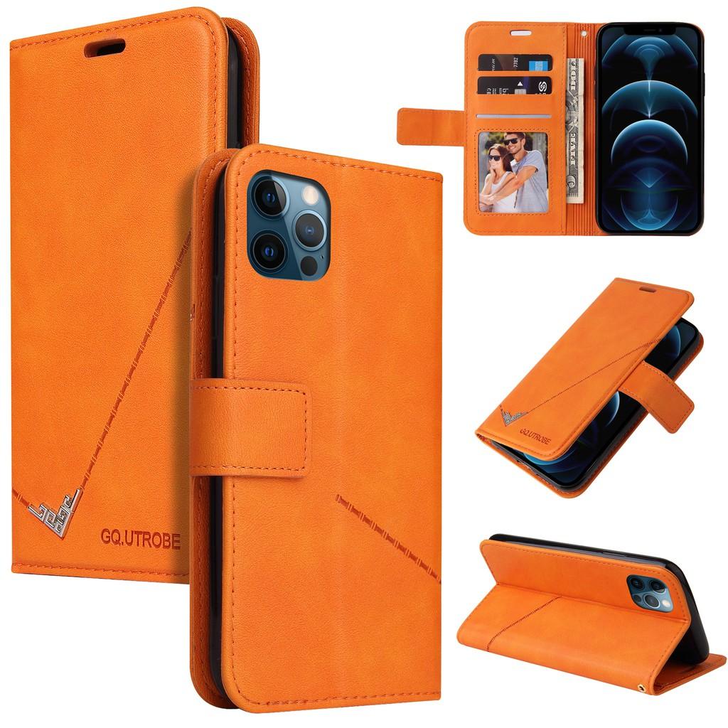 Ốp điện thoại da PU có PC cứng dạng ví nắp lật cho iPhone 12 Pro Max 12 Mini iPhone 11 Pro Max