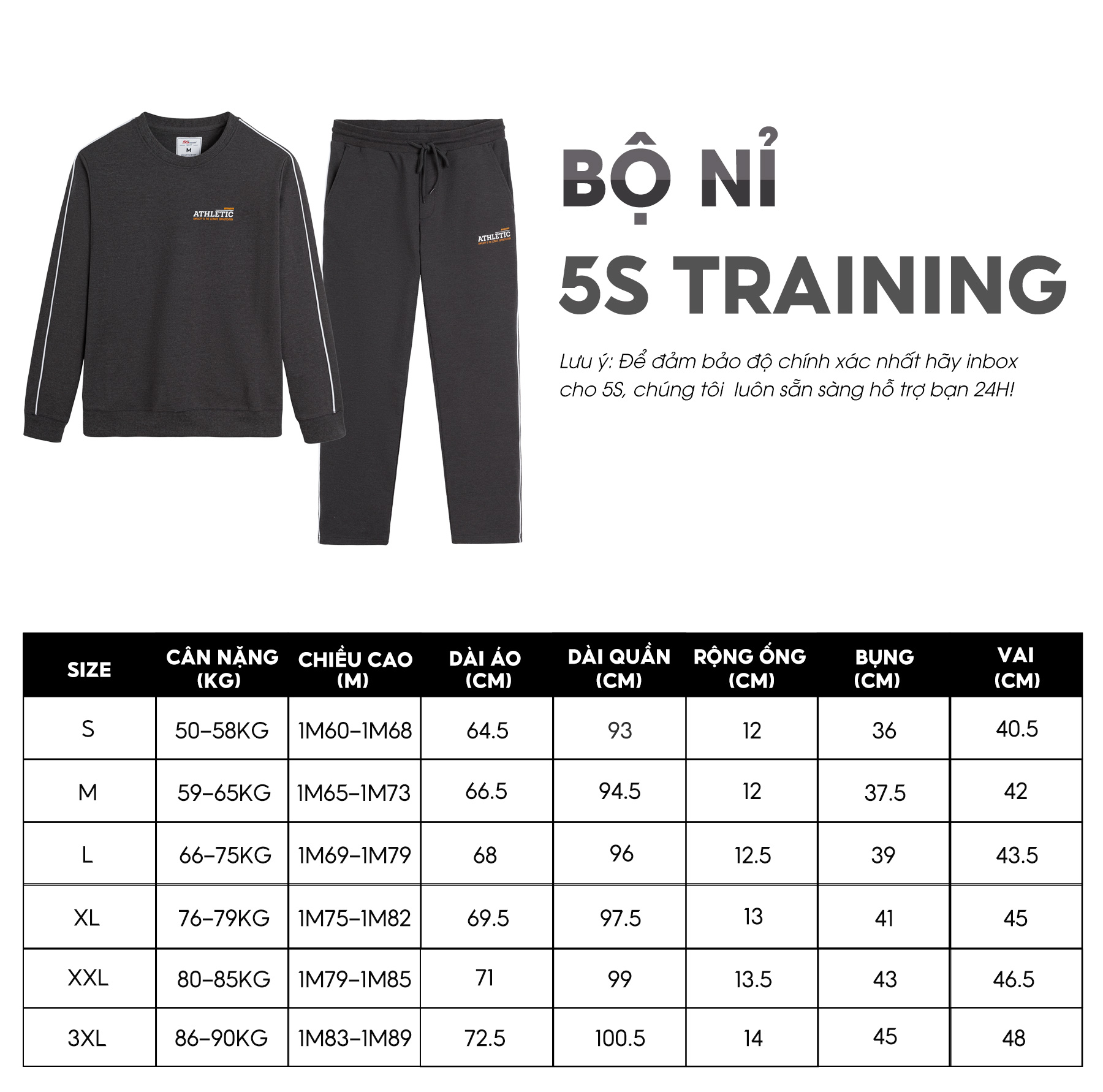 Bộ Quần Áo Nam Thu Đông Chất Nỉ 5S ATHLETIC , Dày Dặn, Giữ Ấm, Co Giãn, Thiết Kế In Trẻ Trung