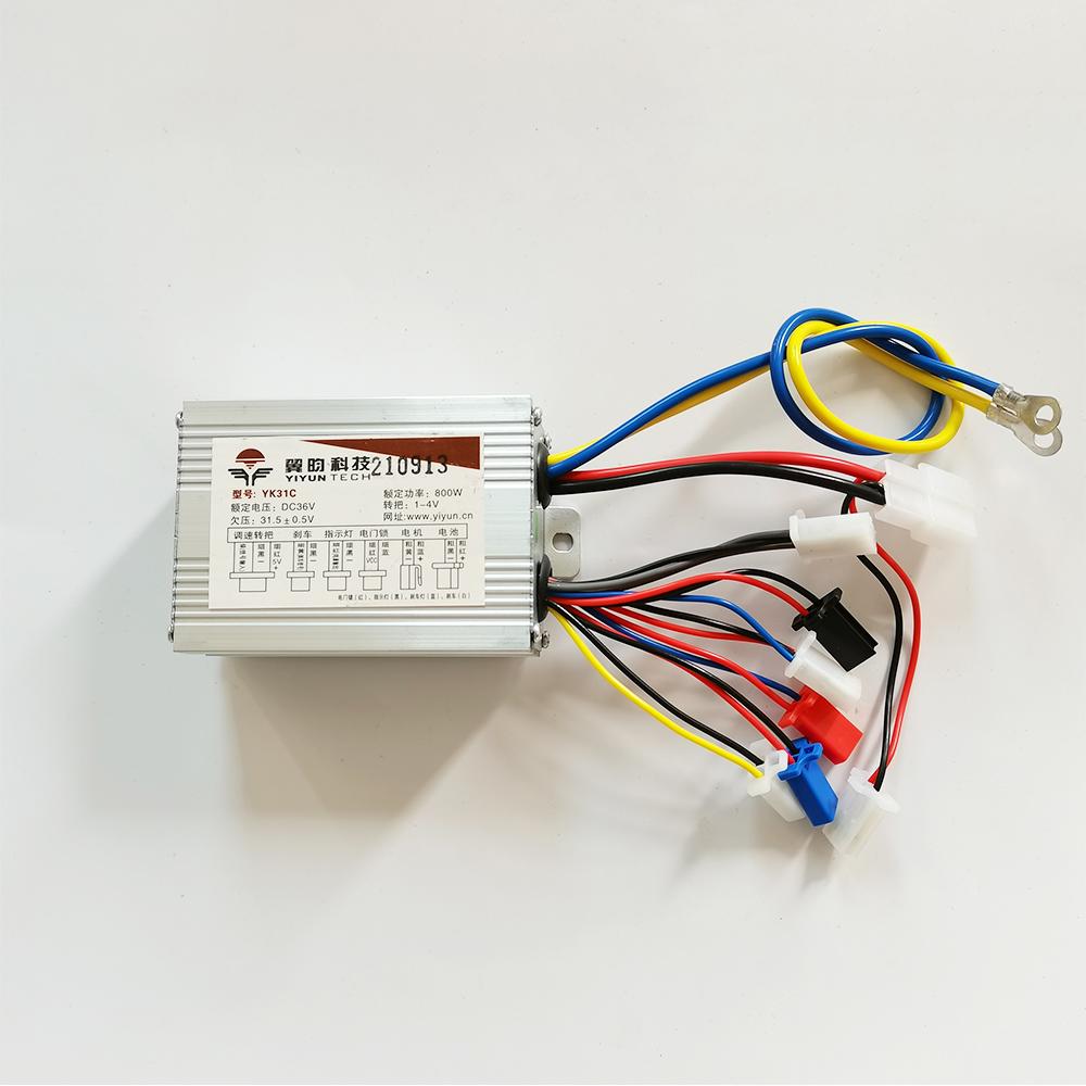 Bộ điều khiển động cơ bàn chải 36V 48V 800W DC YK31C 3 TỐC ĐỘ YIYUN ĐIỆN Color: 48V 800W