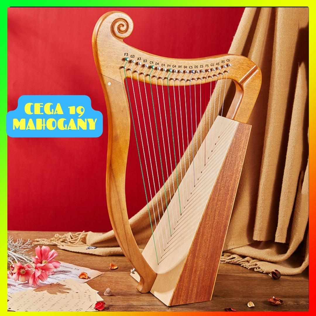 (CÓ VIDEO) ĐÀN HARP (HẠC CẦM, ĐÀN HẠC) 15, 19 DÂY gỗ mahogany CHẤT LƯỢNG CAO ÂM THANH TỐT