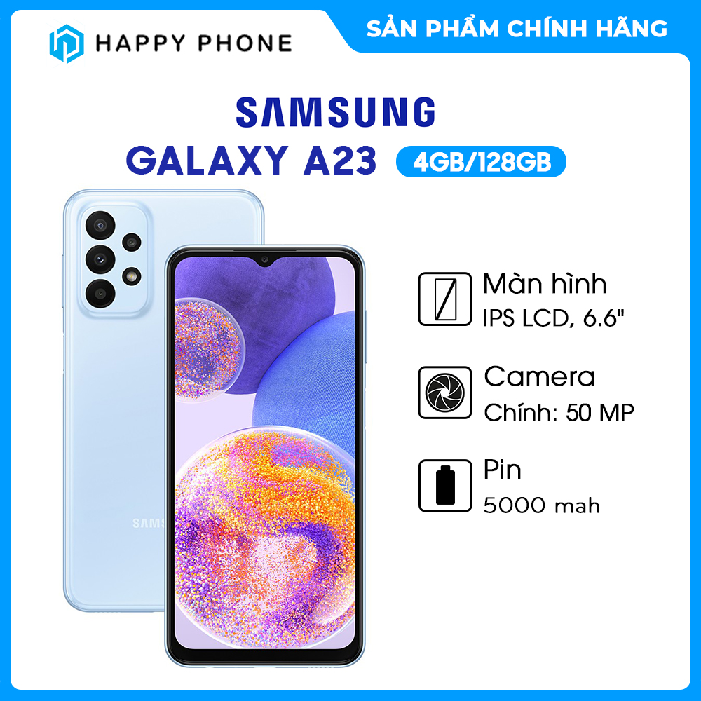 Điện thoại Samsung Galaxy A23 (4GB/128GB) - Hàng chính hãng - Đã kích hoạt bảo hành điện tử