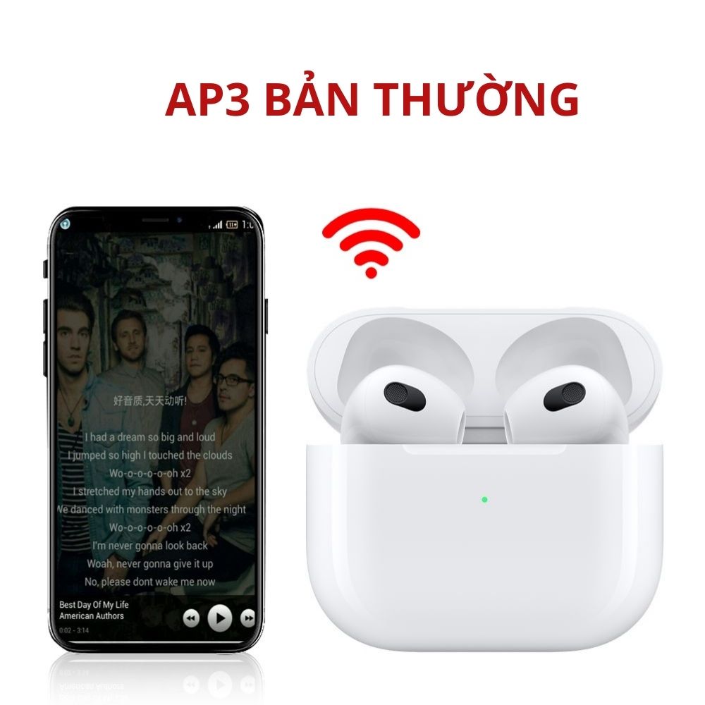 Tai nghe bluetooth không dây Lanith AP3W âm thanh chất lượng cao – Cảm ứng dừng/bật/chuyển bài - Dung lượng pin 400mAh - Thời gian sử dụng tới 5h – Hàng nhập khẩu