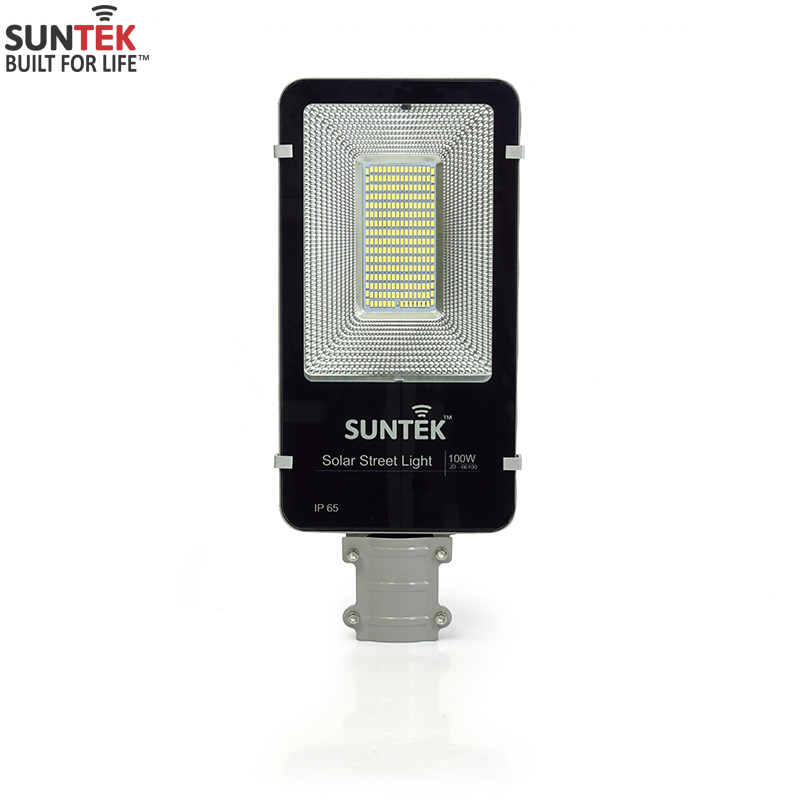 Đèn Đường Năng Lượng Mặt Trời SUNTEK LED Solar Street Light JD-66100 100W - Hàng Chính Hãng