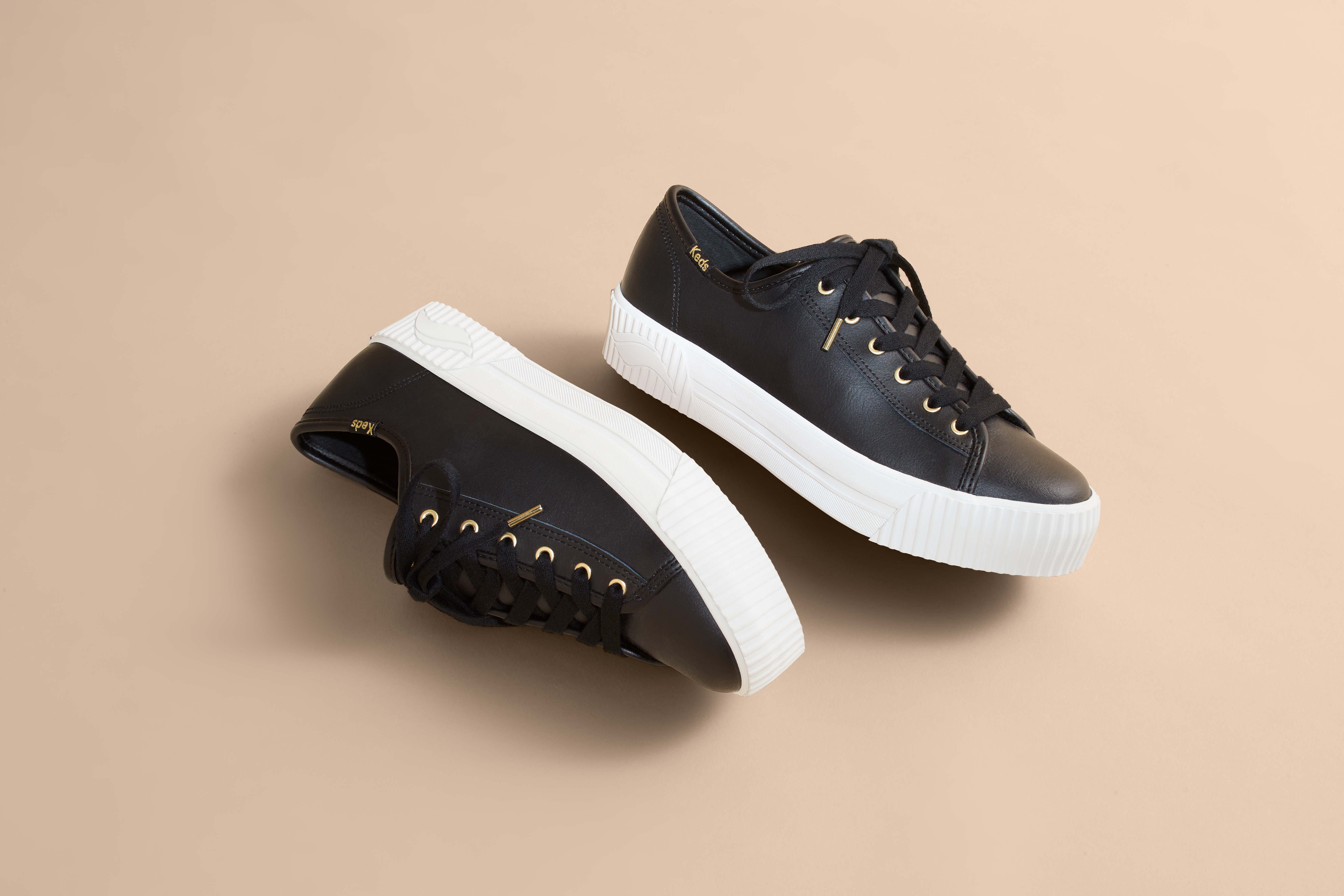 Giày Keds Nữ- Triple Kick AMP Leather Black- KD064549