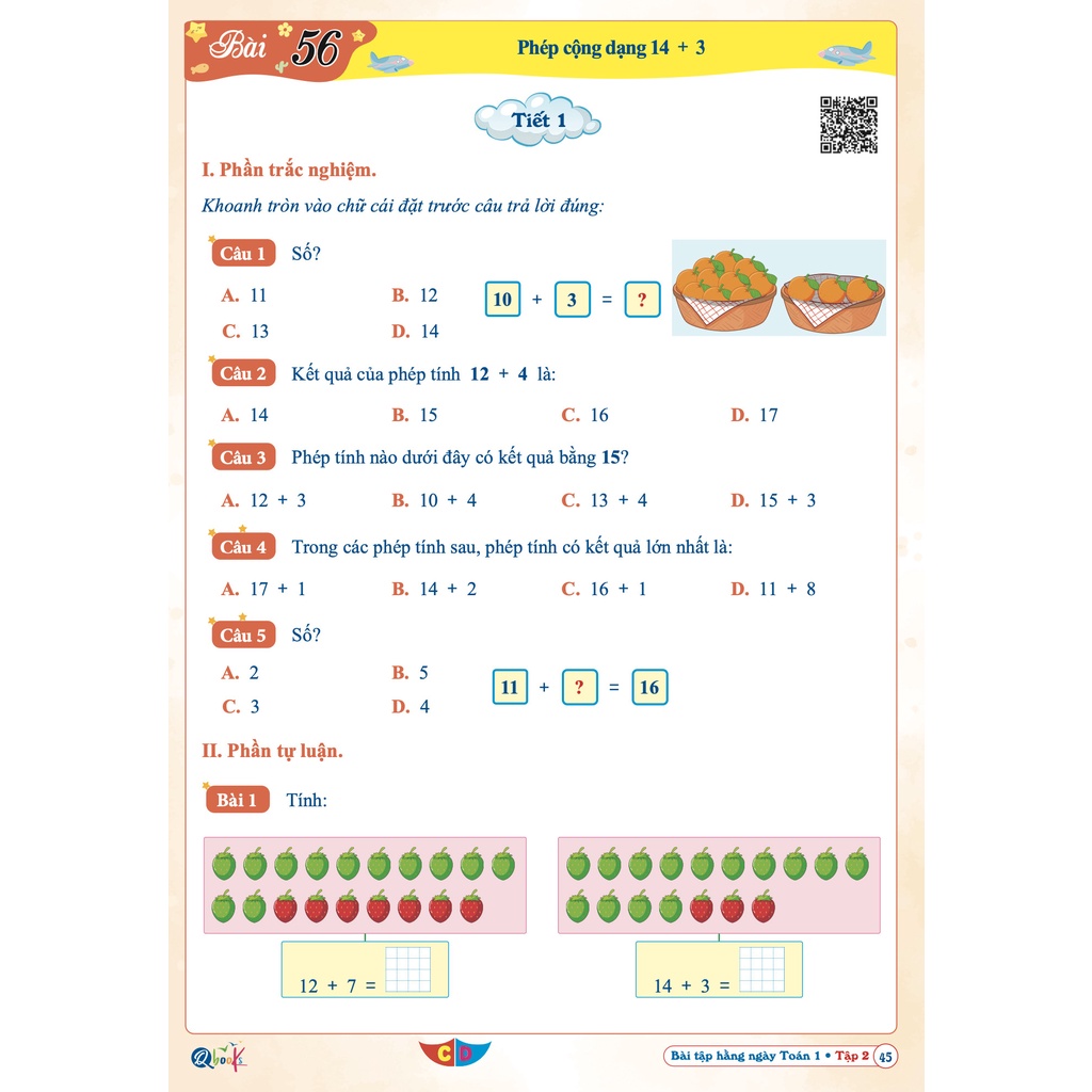 Sách Combo Bài Tập Hằng Ngày Toán, Tiếng Việt Lớp 1 - Cánh Diều - BẢN QUYỀN