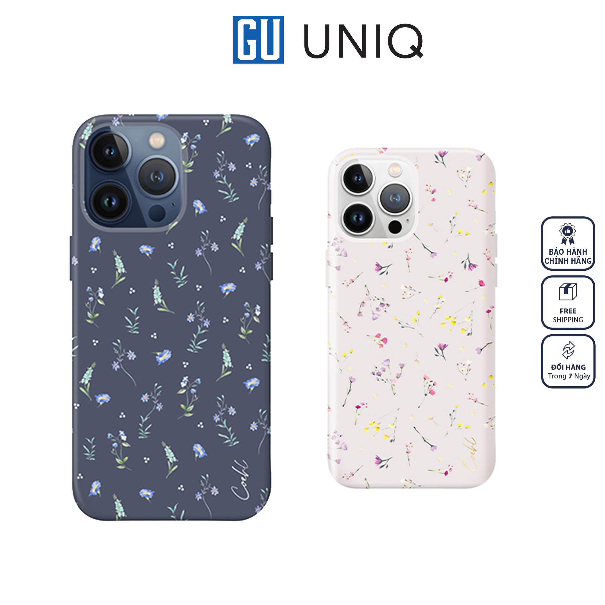 Ốp UNIQ Hybrid Coehl Prairie Dành Cho iPhone 15 Pro Max Có Lớp Bảo Vệ Mềm Bằng Sợi Siêu Nhỏ Bên Trong Hàng Chính Hãng