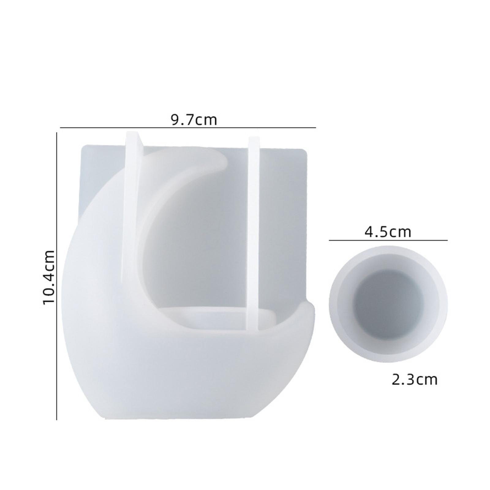Candleholder Silicone Mould Ornament Casting Clay Candle Holder Resin