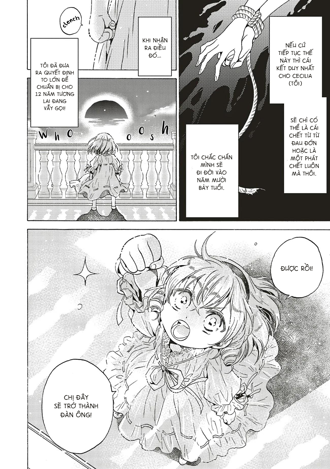 kẻ phản diện, cecilia silvie, không muốn chết, thế nên cô đã cải nam trang chapter 1.1 10